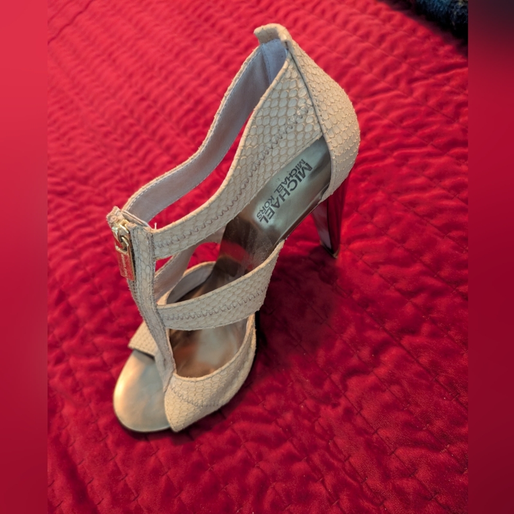 Michael Kors Cream High Heel Sandals